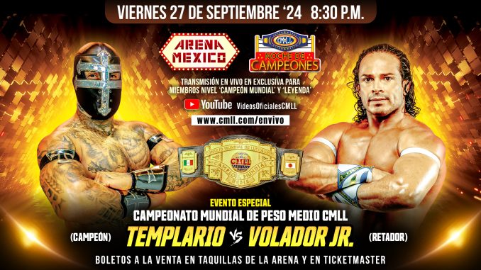 Resultados CMLL (Septiembre 27, 2024) – Noche de Campeones