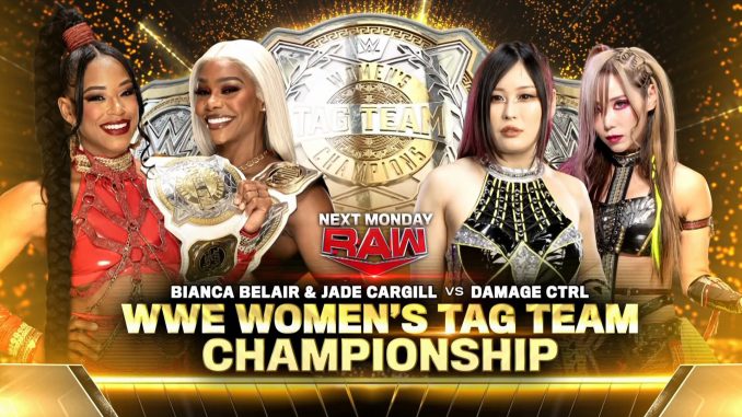 Bianca Belair & Jade Cargill pondrán en juego el oro ante Damage CTRL en WWE RAW (Octubre 14, 2024)