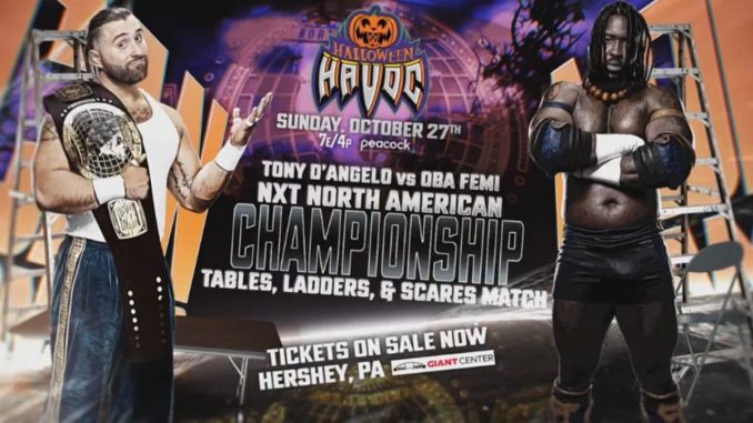 Oba Femi buscará recuperar el oro ante Tony D’Angelo en un Tables, Ladders & Scares Match