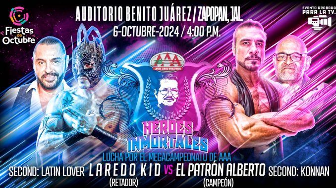 Resultados AAA Héroes Inmortales 2024 – ¡ALBERTO vs LAREDO KID EN GUADALAJARA!