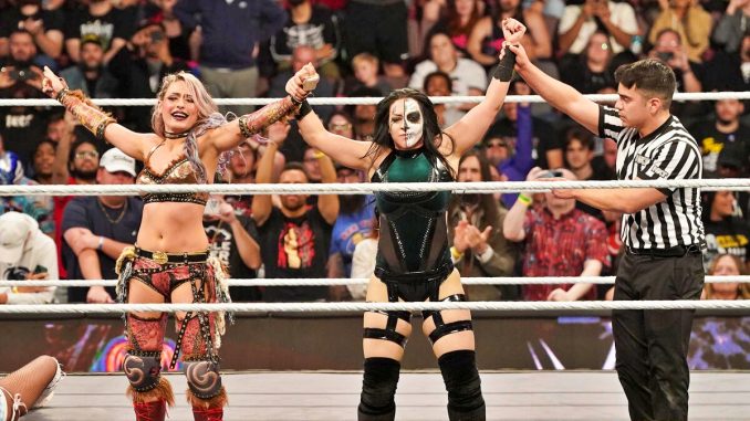 Stephanie Vaquer & Giulia exhiben a Roxanne Perez & Cora Jade en NXT Halloween Havoc 2024