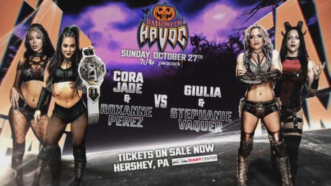 Stephanie Vaquer y Giulia unirán fuerzas contra Roxanne Perez y Cora Jade en NXT Halloween Havoc 2024