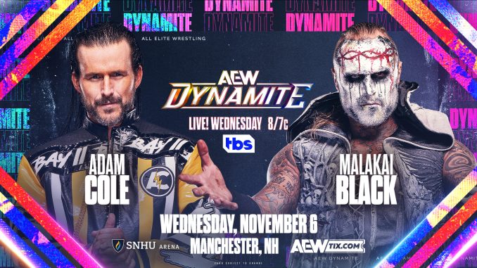 Adam Cole contra Malakai Black es oficial para AEW Dynamite 6 de noviembre de 2024