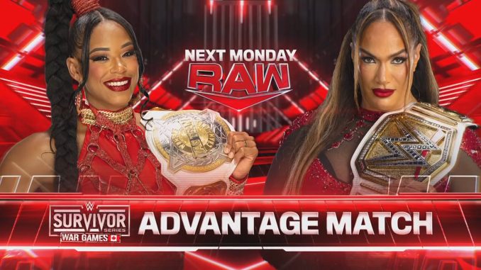 Bianca Belair y Nia Jax competirán por la ventaja en WarGames durante WWE RAW 25 de noviembre de 2024