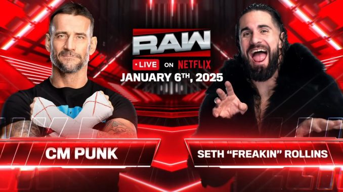 CM Punk vs Seth Rollins es OFICIAL para el estreno de WWE RAW en Netflix