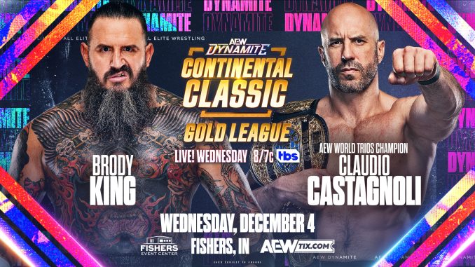 Claudio Castagnoli derrota a Brody King para mantener su invicto en el AEW Continental Classic 2024