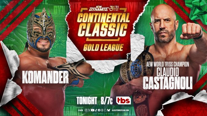 Con asistencia de Darby Allin, el mexicano Komander elimina a Claudio Castagnoli del AEW Continental Classic 2024