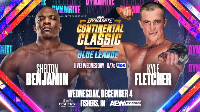 Kyle Fletcher usa su astucia para vencer a Shelton Benjamin en el AEW Continental Classis 2024