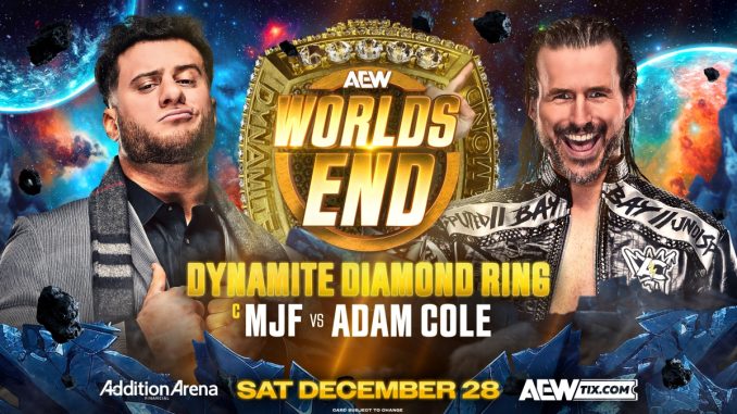 MJF tendrá a Adam Cole como oponente en AEW Worlds End 2024