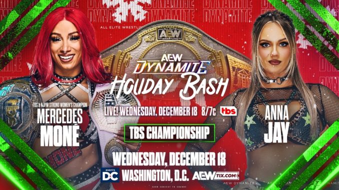 Mercedes Moné defenderá el Campeonato TBS ante Anna Jay en AEW Dynamite 18 de diciembre de 2024