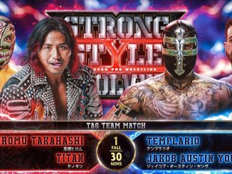 Templario se presenta junto a Jakob Austin Young como integrante de United Empire derrotando a Takahashi & Titán