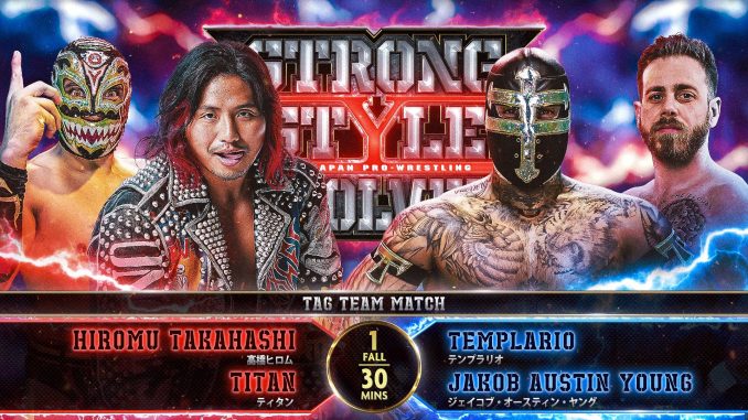 Templario se presenta junto a Jakob Austin Young como integrante de United Empire derrotando a Takahashi & Titán