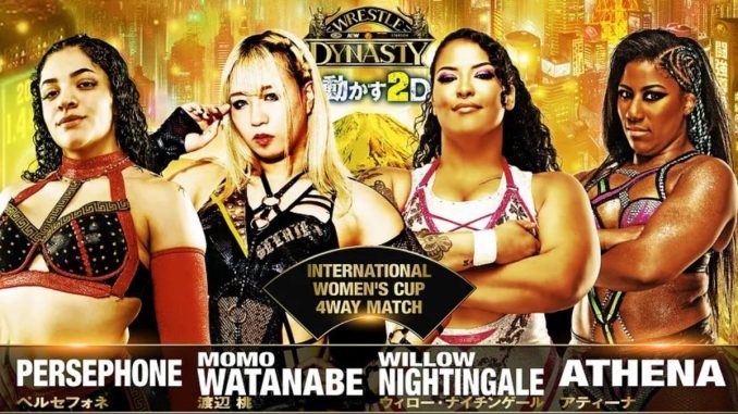 Willow Nightingale, Momo Watanabe, Athena y Persephone se enfrentarán en Wrestle Dynasty 2025