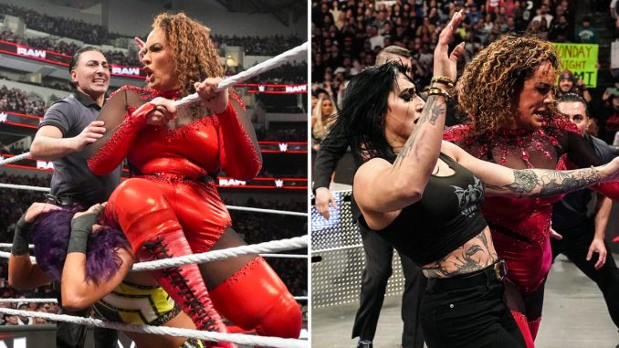 Nia Jax amarga el regreso de Bayley a WWE RAW con una aplastante victoria e inicia una guerra contra Rhea Ripley