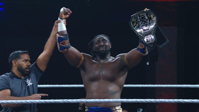 Oba Femi comienza su mandato como Campeón de NXT al imponerse a Trick Williams y Eddy Thorpe