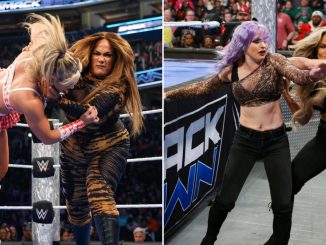 Nia Jax & Candice LeRae atacan a Tiffany Stratton & Trish Stratus luego de una exigente contienda titular