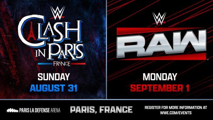 WWE Clash In Paris 2025 es oficial para el mes de agosto