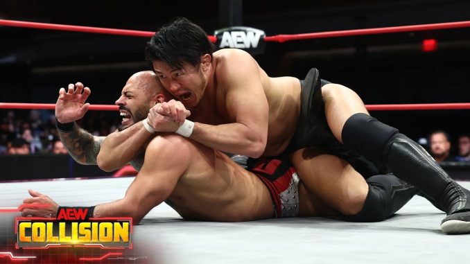 Ricochet le roba a Katsuyori Shibata para mantenerse en la lucha por una oportunidad al Título Internacional de AEW