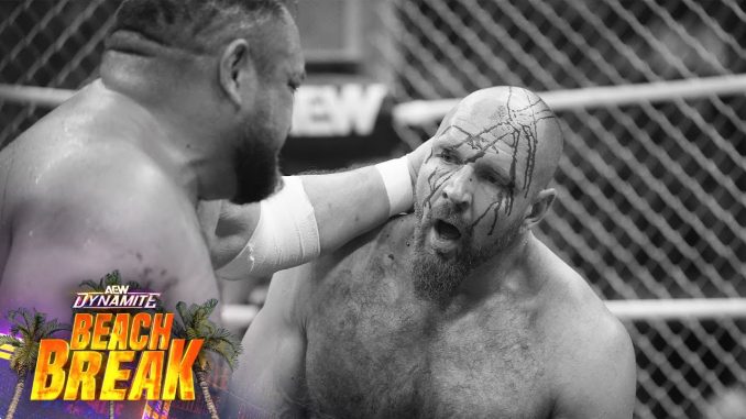 Jon Moxley retiene el Campeonato Mundial de AEW ante Samoa Jon Moxley retiene el Campeonato Mundial de AEW ante Samoa Joe en una Steel Cage gracias a la intervención de Gabe Kidd