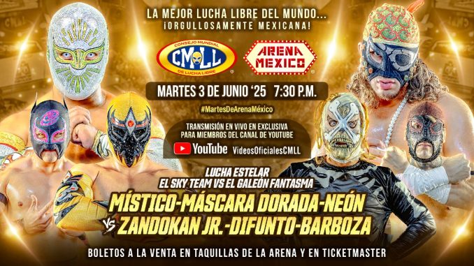Resultados CMLL 3 de junio de 2025 – Martes de Arena México