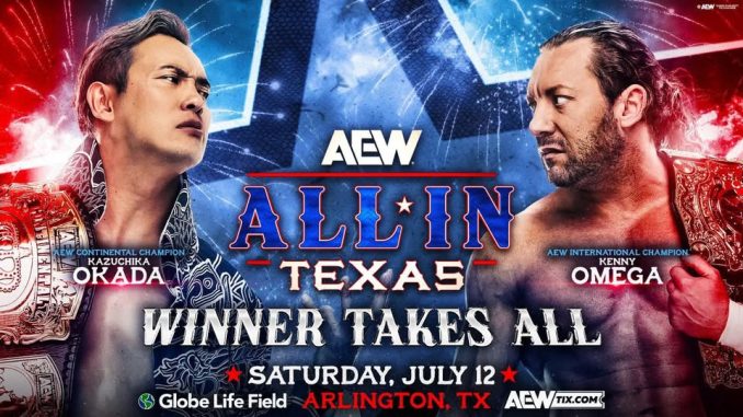 CAPÍTULO 5: Kazuchika Okada vs. Kenny Omega por el Título CAPÍTULO 5: Kazuchika Okada vs. Kenny Omega por el Título Unificado de AEW en All In Texas 2025