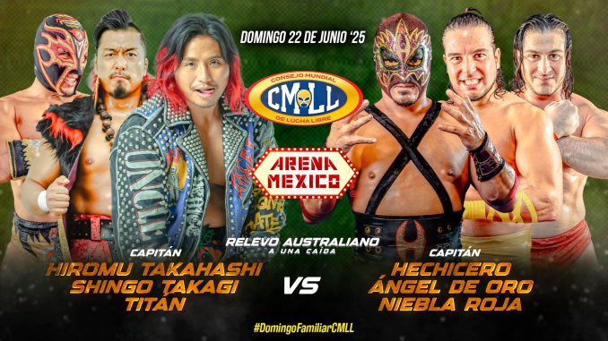 Resultados CMLL 22 de junio de 2025 - Domingo Familiar Resultados CMLL 22 de junio de 2025 – Domingo Familiar
