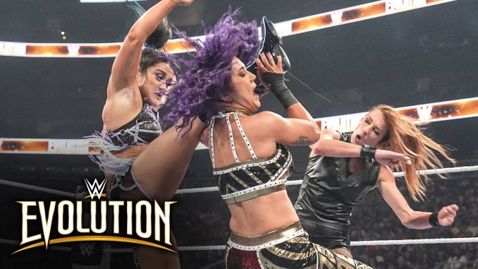 LA MEJOR QUE JAMÁS LO HA HECHO: Becky Lynch sella LA MEJOR QUE JAMÁS LO HA HECHO: Becky Lynch sella una impresionante victoria sobre Bayley y Lyra Valkyria en WWE Evolution 2025