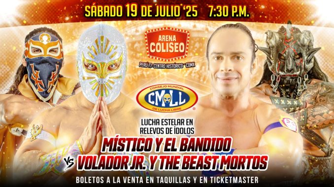 Resultados CMLL 19 de julio de 2025 - Sábado de Resultados CMLL 19 de julio de 2025 – Sábado de Coliseo