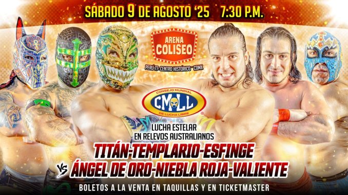 Resultados CMLL 9 de agosto de 2025 - Sábado de Resultados CMLL 9 de agosto de 2025 – Sábado de Coliseo