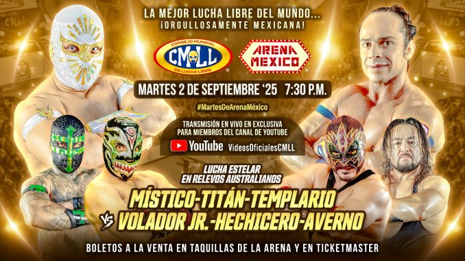 Resultados CMLL 2 de septiembre de 2025 - Martes de Resultados CMLL 2 de septiembre de 2025 – Martes de Arena México
