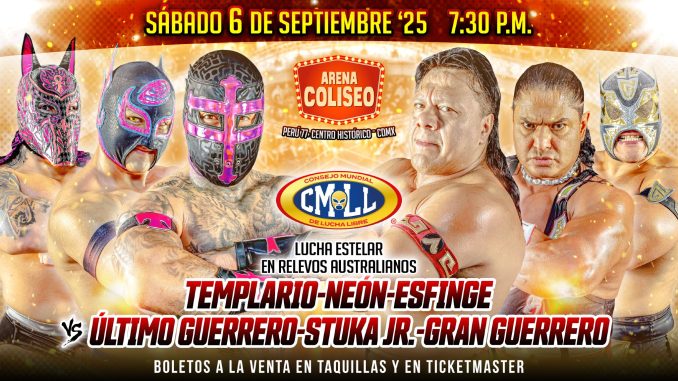 Resultados CMLL 6 de septiembre de 2025 - Sábado de Resultados CMLL 6 de septiembre de 2025 – Sábado de Coliseo