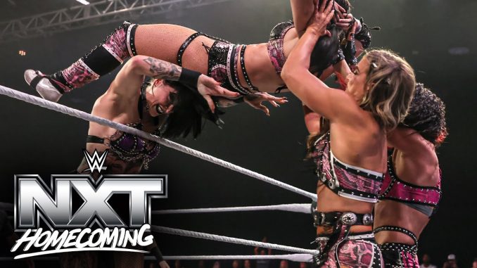 Rhea Ripley, Stephanie Vaquer & Lyra Valkyria se imponen a Fatal Influence en NXT Homecoming