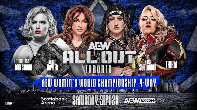 Toni Storm afrontará un Four Way Match con el Título Toni Storm afrontará un Four Way Match con el Título Mundial Femenino de por medio en AEW All Out 2025