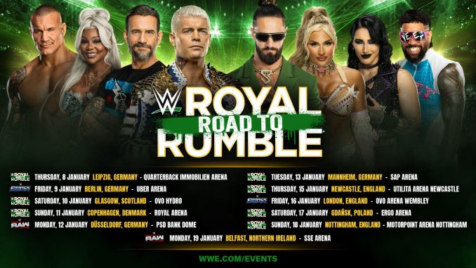 WWE anuncia gira europea camino a Royal Rumble 2026 WWE anuncia gira europea camino a Royal Rumble 2026