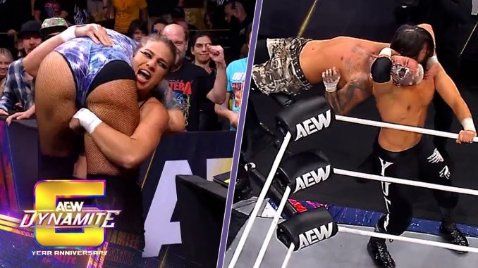 Darby Allin & Kris Statlander derrotan a los Death Riders en el Sexto Aniversario de AEW Dynamite