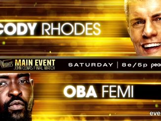 Oba Femi buscará la hazaña: derrotar a Cody Rhodes en WWE Saturday Night’s Main Event